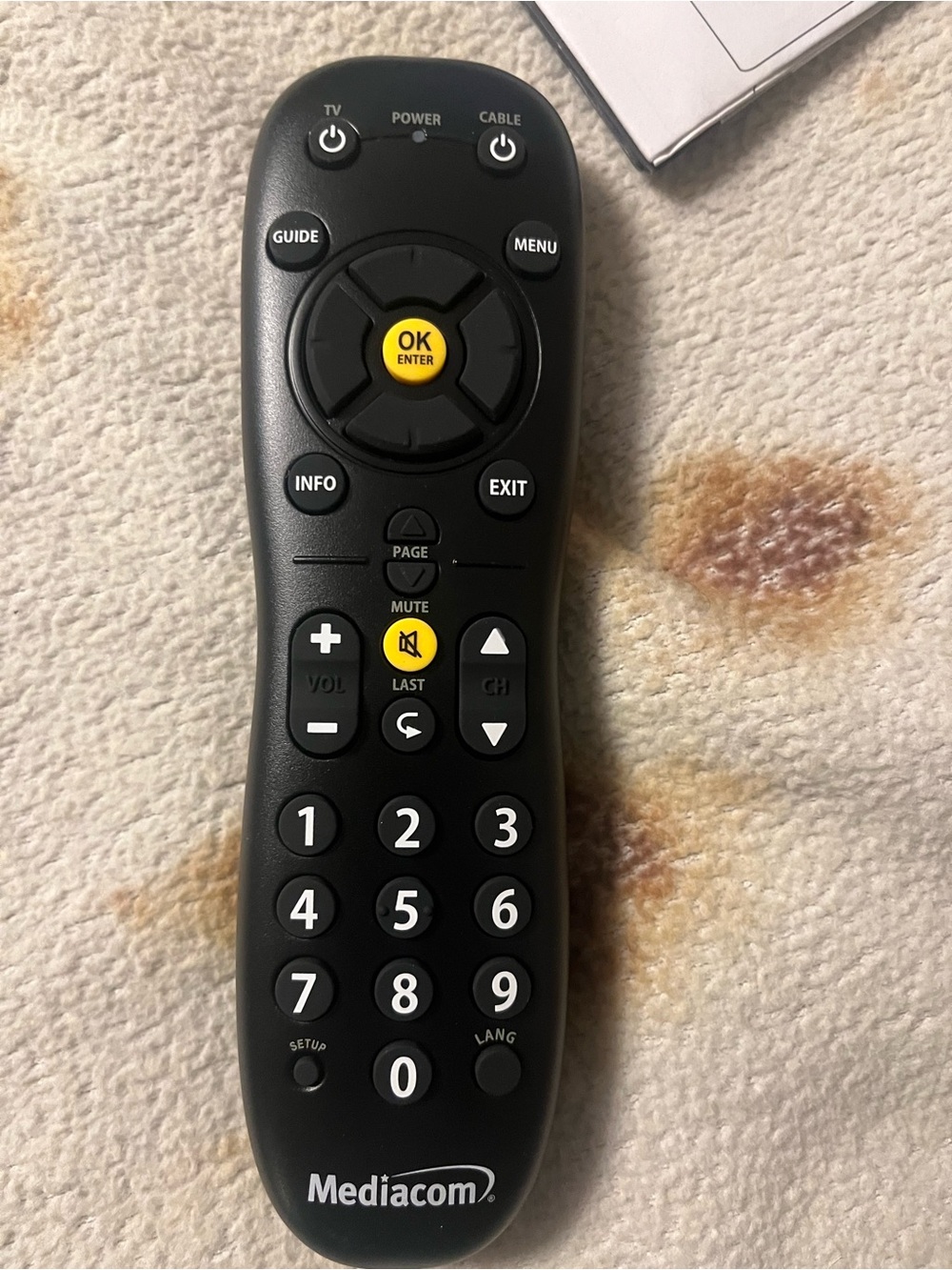 Black Universal Remote Control with Guide - Picture 3 of 8